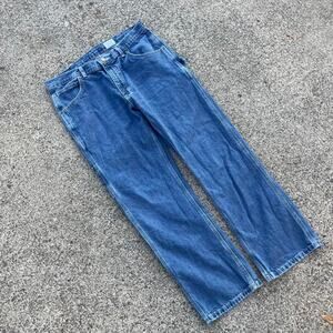 90s key blue denim cargo